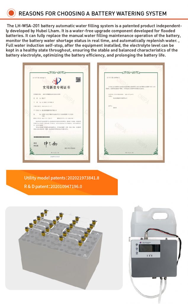 battery watering system for golf carts