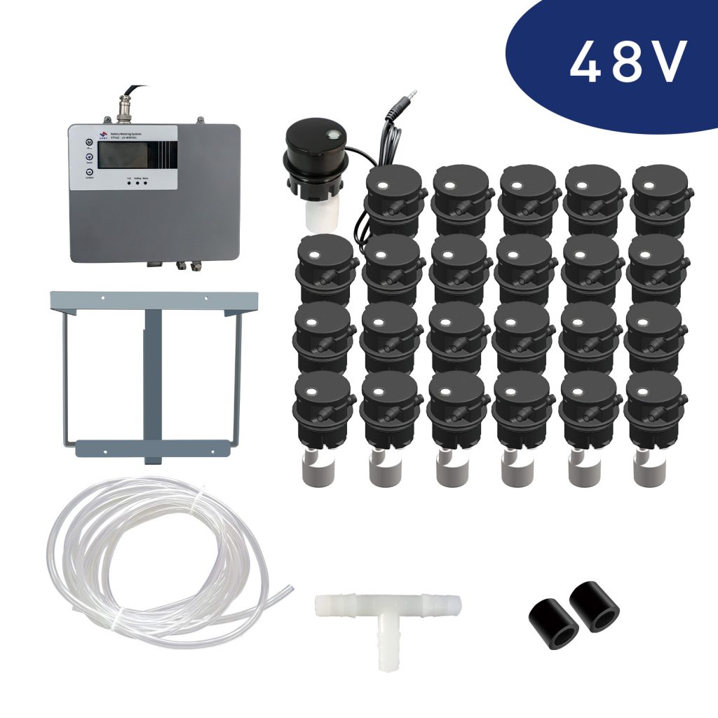 48V battery water filling system